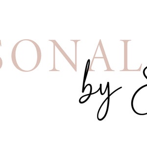 May include: Personalized by Emma, a text logo with a handwritten signature.