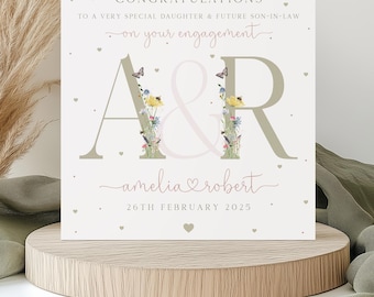 Personalised Engagement Card, Congratulations on your Engagement Card for Son, Daughter, Sister, Brother, Special Couple, Special Friends