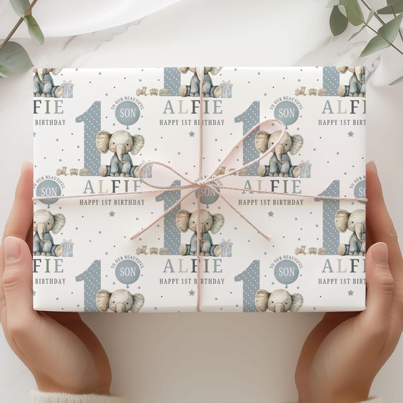 Personalised First Birthday Card, 1st Birthday Card for Son, Grandson, Great-Grandson, Brother, Godson, Nephew, Special Little Boy image 5