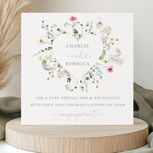 Personalised Engagement Card, Congratulations on your Engagement Card for Son, Daughter, Sister, Brother, Special Couple, Special Friends