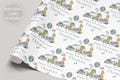 Boy's Dinosaur Birthday Gift Wrapping Paper, Personalised 1st, 2nd, 3rd, 4th Any Age Dinosaur Birthday Gift Wrap & Card, Kids Birthday Paper