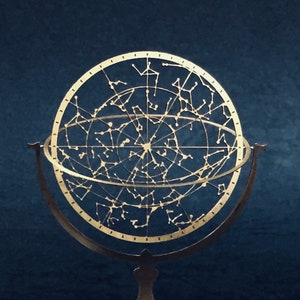 Celestial globe 　Japanese handmade miniature small piece craft