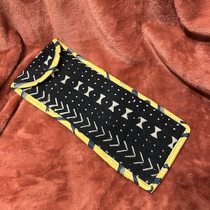Mudcloth flat iron/ curler travel case