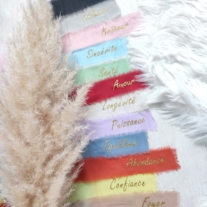 Ribbons for secular ceremony ritual, Handfasting ritual, Ribbon ritual for wedding or secular ceremony