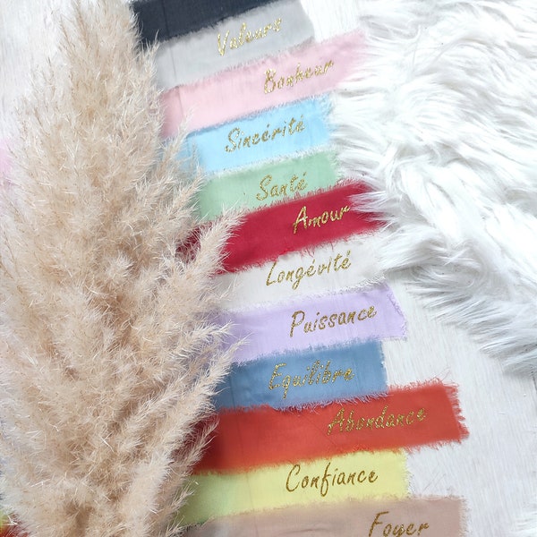 Ribbons for Secular Ceremony Ritual, Ritual of Tied Hands, Handfasting, Ribbon Ritual for Wedding or Secular Ceremony