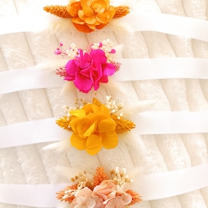 Bracelet of dried and stabilized flowers, Wedding bracelet, Flower bracelet for bridesmaid and EVJ - Wedding accessories
