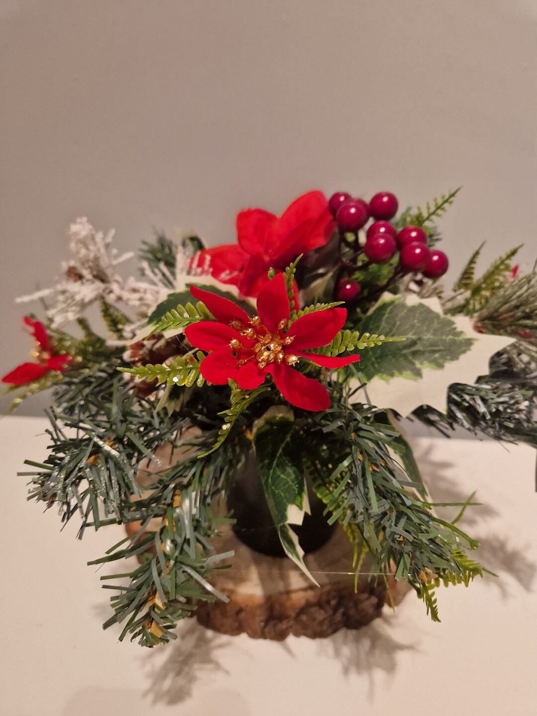 Christmas Flower Grave Pot Artificial Flower Grave Pot Christmas