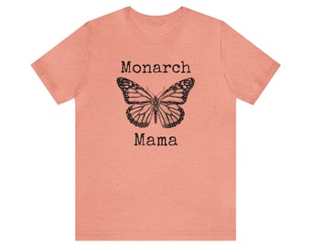 Monarch butterfly tshirt, botanical shirt, monarch mama shirt