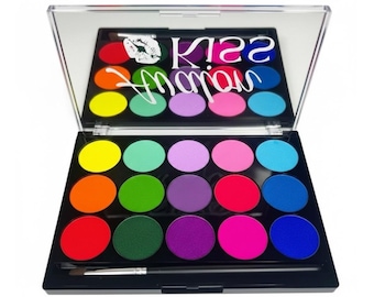 Water Activated Eyeliner| Face Paint Palette | Graphic Liner |Body Art Makeup Vol.1