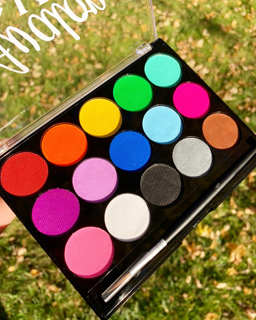 Water Activated Eyeliner Palette -Matte & Neon Vol. 2