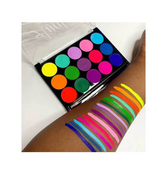 10colors Water Activated Eyeliner UV Light Neon Pastels Water