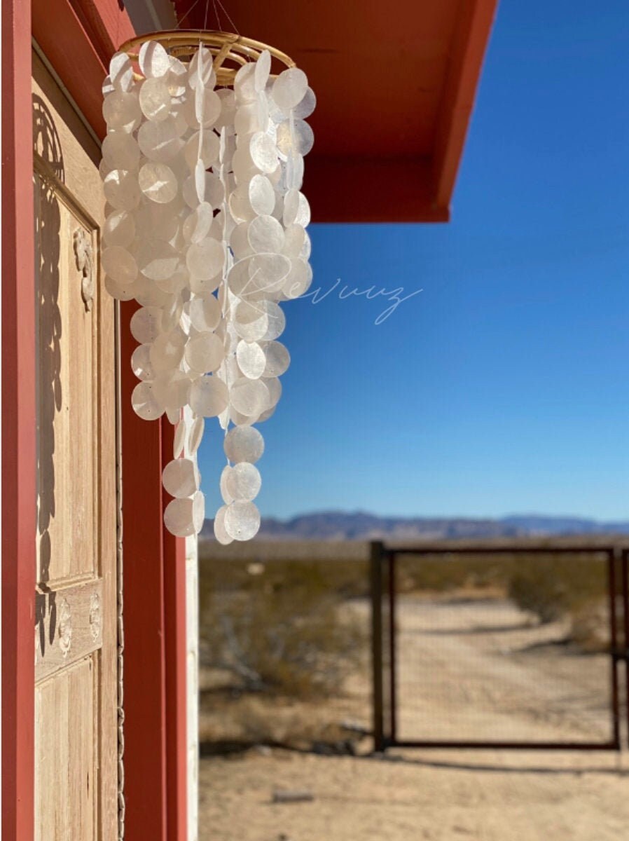 Capiz Shell Chandelier Etsy Australia