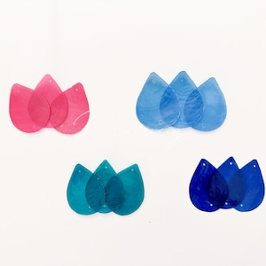 50 Vivid Raindrop Capiz Wind Chimes / Home Decor / Shell Decor / DIY craft Supplies / Curtains
