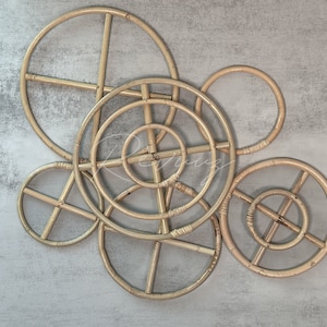 Rattan frame  / DIY Craft Supplies / Tool for DIY / Used for capiz wind chime / Garden decor / Home decor