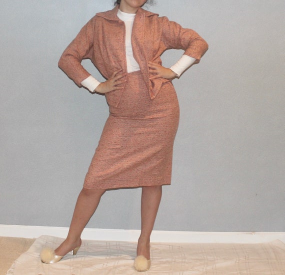 Peach Suit Set - 1950s