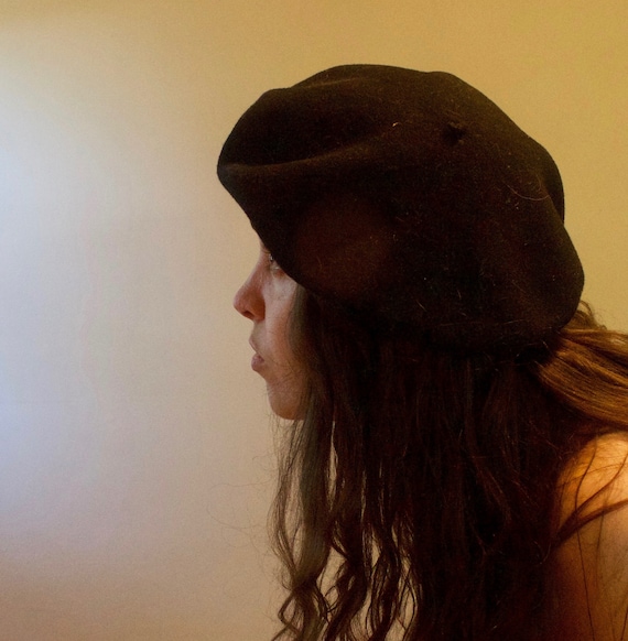 Wool Black Beret, 1950s