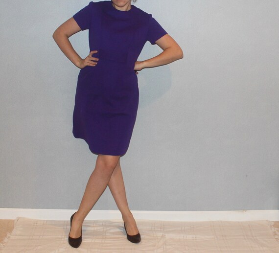 Vivid Purple Shift Dress, 1960s