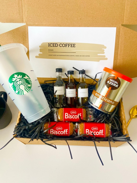 Ultimate Iced Coffee Kit Coffee Syrup Set Starbucks Cold Cup Kit Flavoured Coffee  Gift Coffee Lovers Gift 