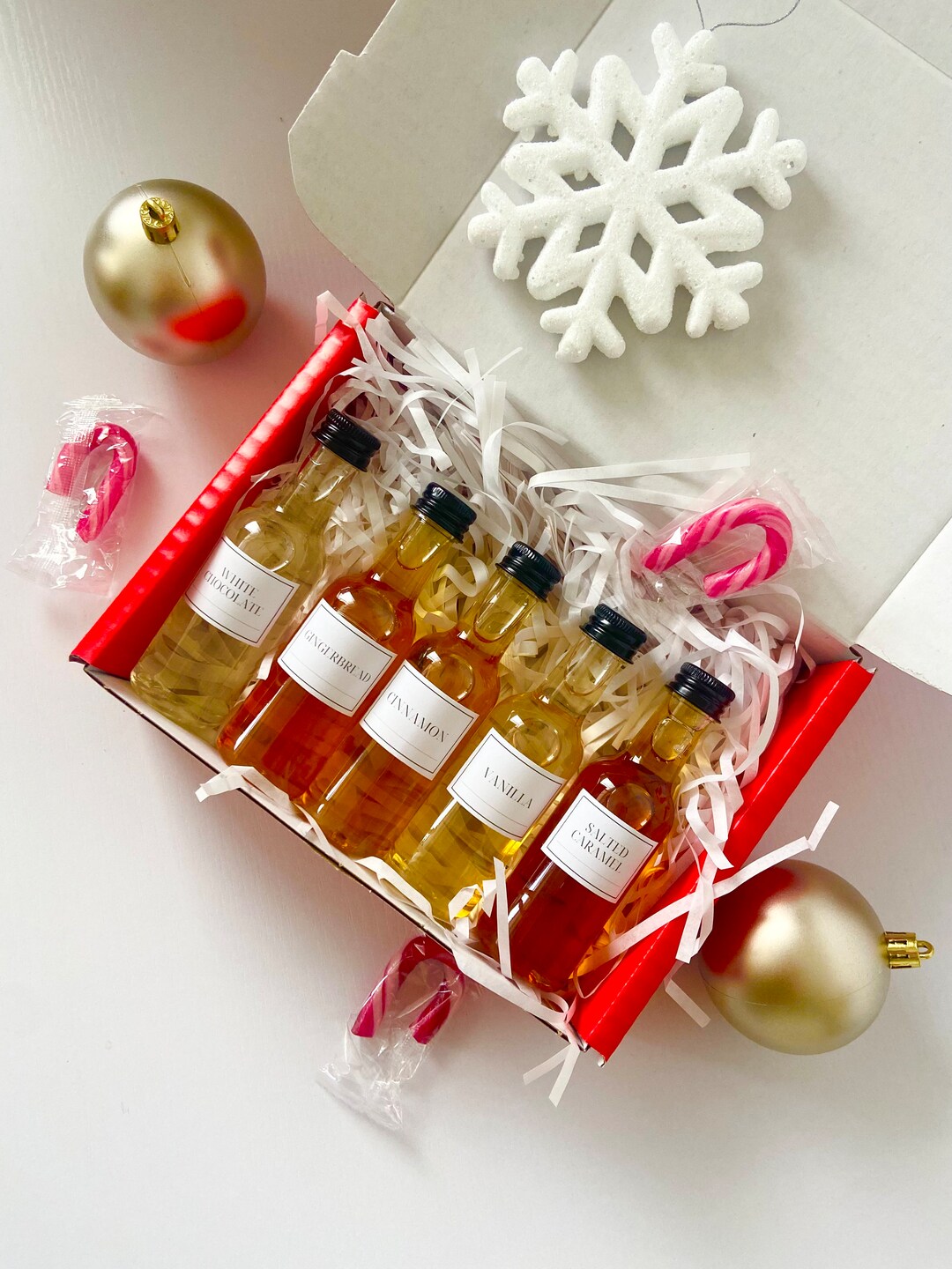 Christmas Coffee Syrup Gift Set Iced Coffee Gift Secret Santa Gift