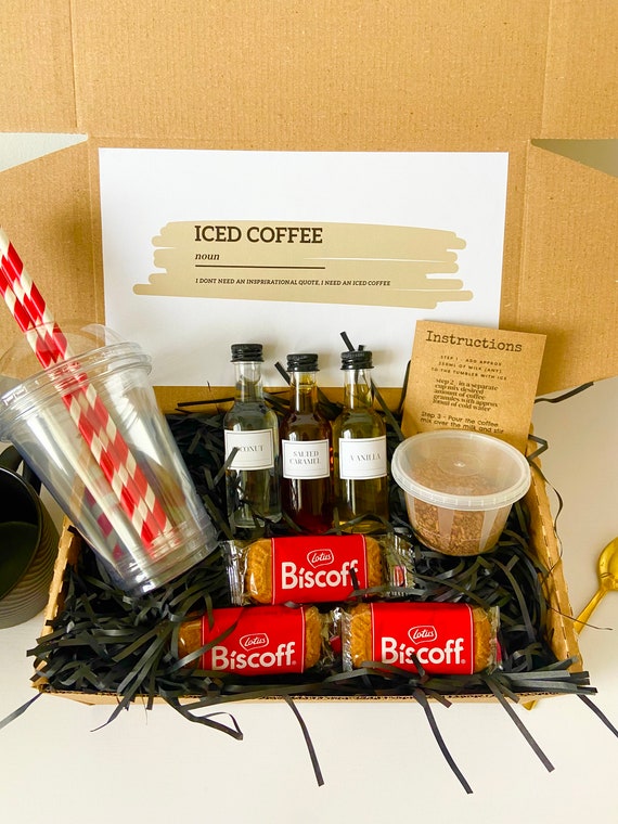 Iced Coffee Kit Flavoured Coffee Iced Latte Recipe Coffee Lovers Gift 