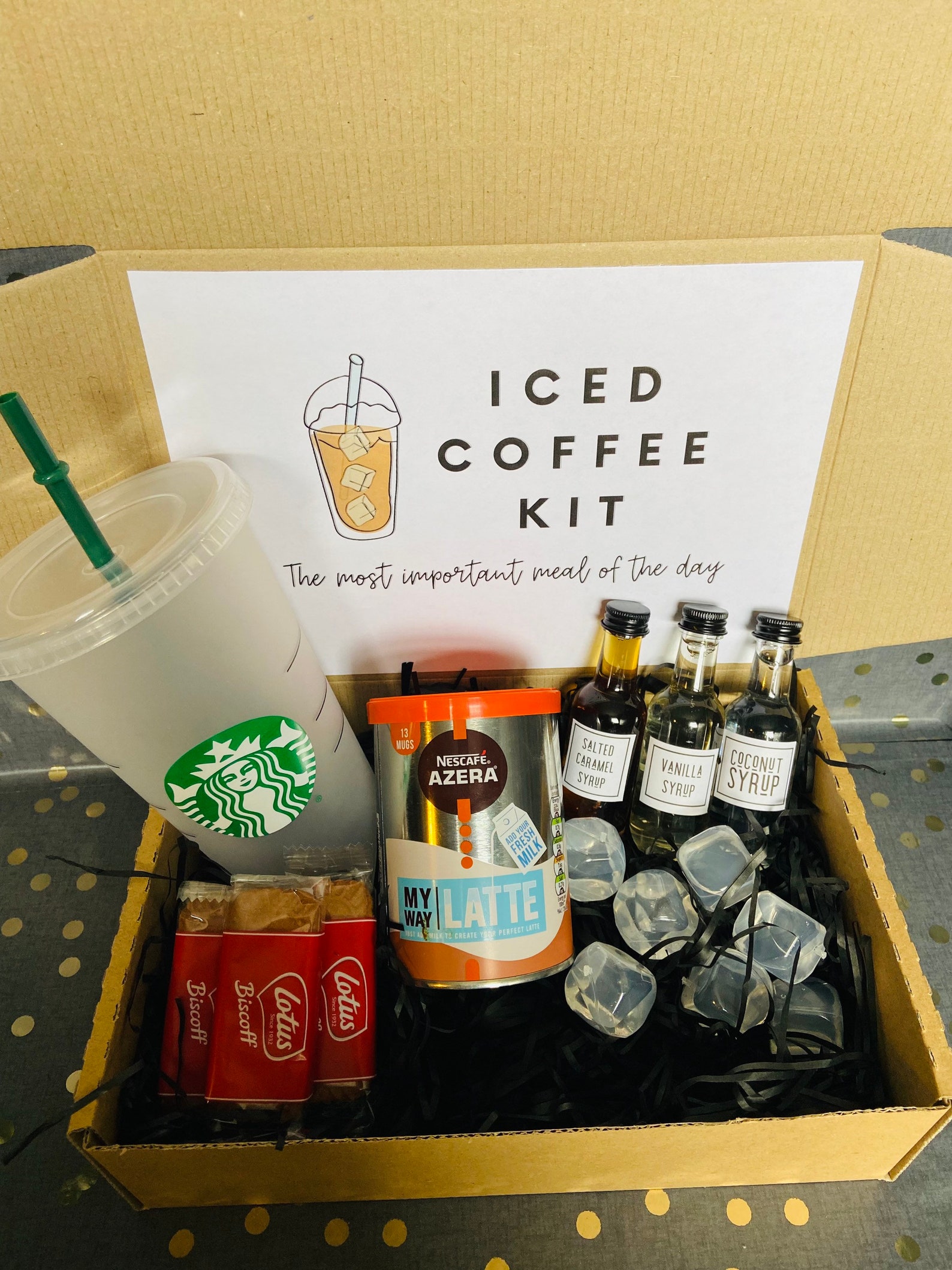 Ultimate Iced Coffee Kit Starbucks Cold Cup Kit Flavoured Etsy