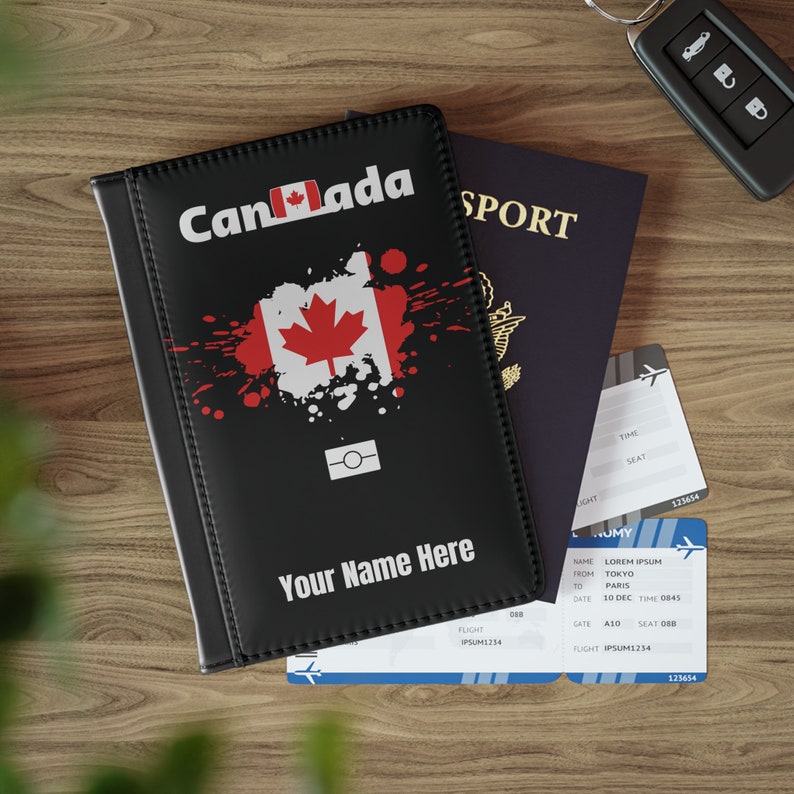 Personalised Canadian Passport Holder RFID Blocking Passport Etsy