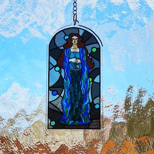 Padme Amidala - Stained Glass Acrylic Charm Keychain