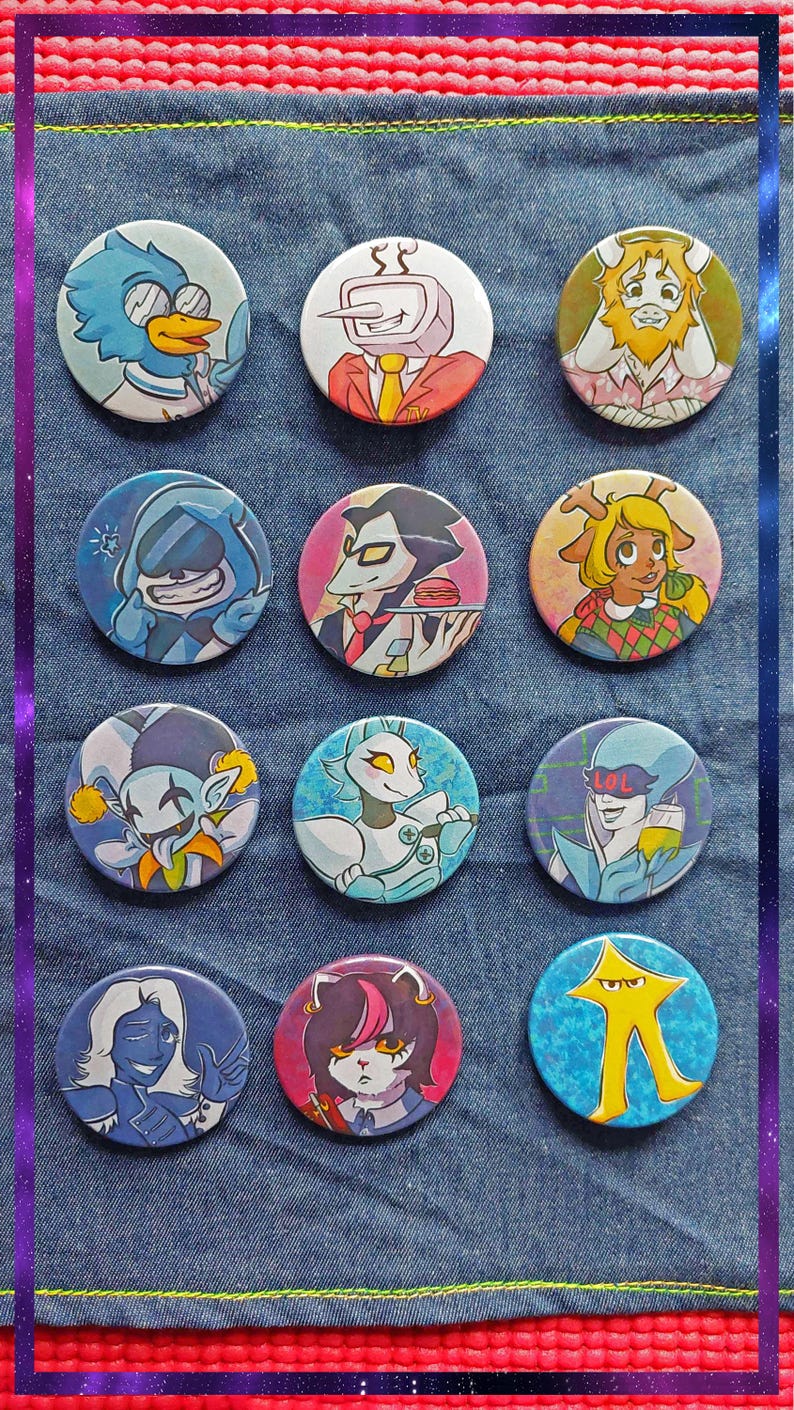 NPC Buttons - Gaming Inspired - Etsy