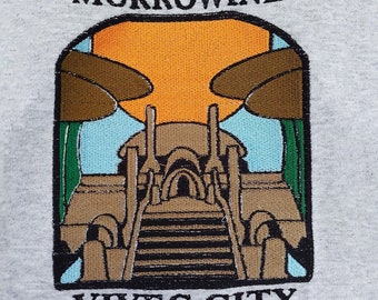 VIVEC CITY TSHIRT - T-shirt unisexe Scrolls Tourist - Coton brodé