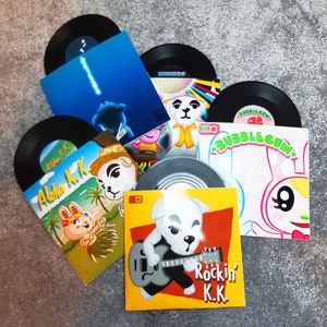 ACNH - Réplica de discos de vinilo Mini KK Slider