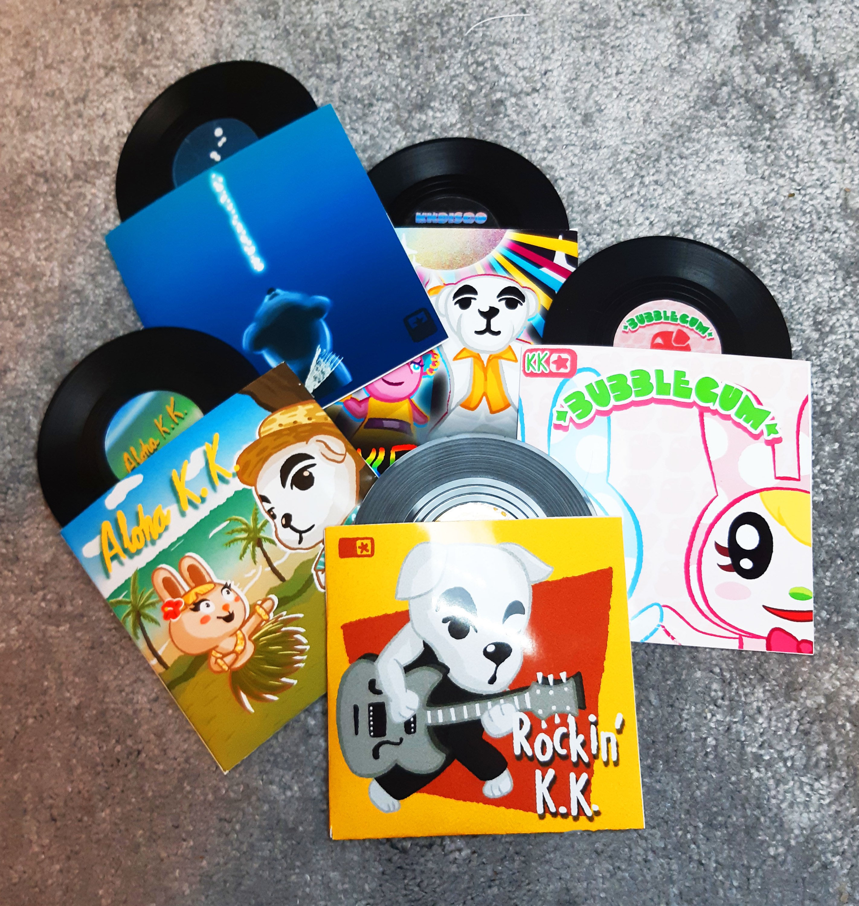 Animal Crossing New Horizons Replica Mini KK Slider Vinyl Records 