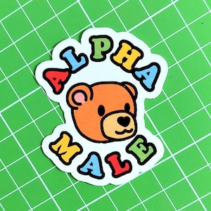 Alfamannetje - vinylsticker