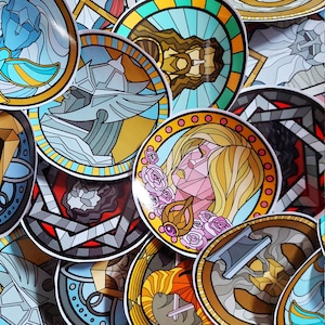 Stained Glass Divines - Transparent Stickers