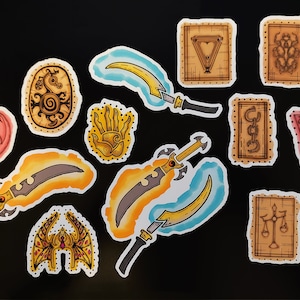 Morrowind - Matte vinyl stickers set (Water & Tear resistant)