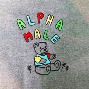 ALPHA MALE! Sweatshirt - Original designed embroidered jumper/sweater