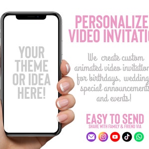 Custom Birthday Invitation | Personalized Animated Video Invite |