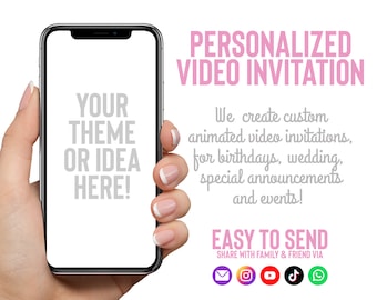 Custom Birthday Invitation | Personalized Animated Video Invite |