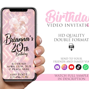 Animated Birthday Video Invitation | Digital Invitation