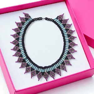 Handmade Beaded Statement Necklace Set – Colorful Tribal & Ethnic Jewelry