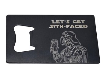 Wallet Bottle Opener - Star Wars - Groomsmen Gift - Jedi Sith