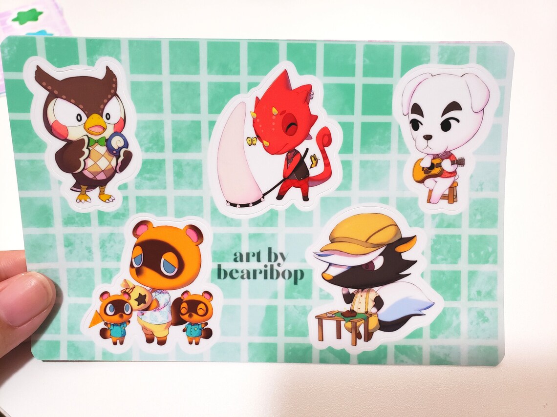 Cute Animal Crossing Sticker Sheets Etsy