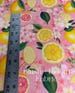Lemon Squeeze Pink Bullet Fabric on bullet liverpool knit fabric — thumbnail 5