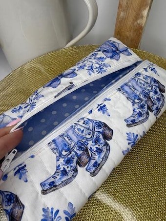 Chinoiserie Cowboy Boot Multi-Purpose Pouch — Bible covers, journal covers, handmade unique gifts