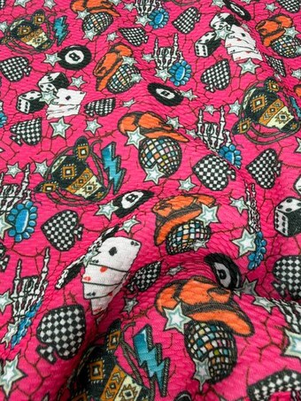 Punchy Western Bullet Fabric by the Yard on bullet liverpool knit fabric