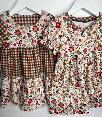 Custom Dresses for Children — handmade children's apparel, Christmas pajamas and holiday dresses