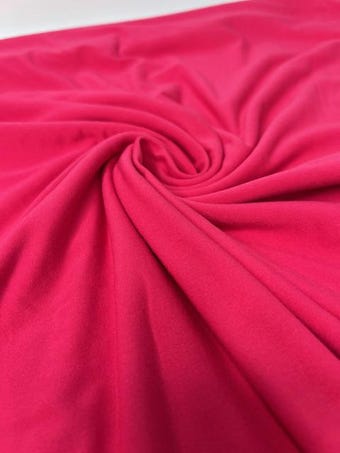 Buttery Soft Magenta DBP - Cozy Solid Knit Fabric by the Yard - Apparel & Loungewear on double brushed poly fabric