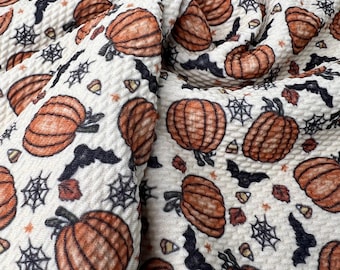 Brittney Frost Pumkins & Bats Halloween Bullet Fabric
