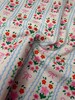 Mini Floral Bow Stripe DBP Fabric by the Yard on double brushed poly fabric — thumbnail 5