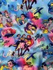Anime Character Idol Pop Stars Fleece Fabric on minky fabric — thumbnail 6