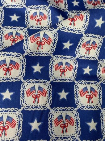 Patriotic Cotton on 100% woven cotton fabric